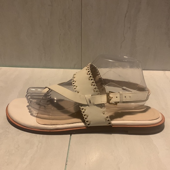 Cole Haan Women's Anica Scallop White Thong Sandals Size 10B - Picture 9 of 15
